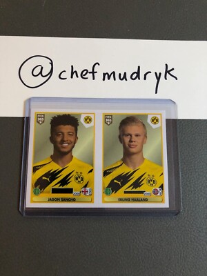 2020-21 Panini Fifa 365 Jadon Sancho & Erling Haaland Dortmund Sticker No 181