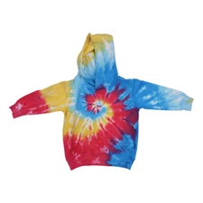 TODDLER UNISEX TIE DYE HOODED PULLOVER