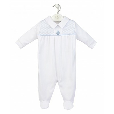 white cotton romper baby