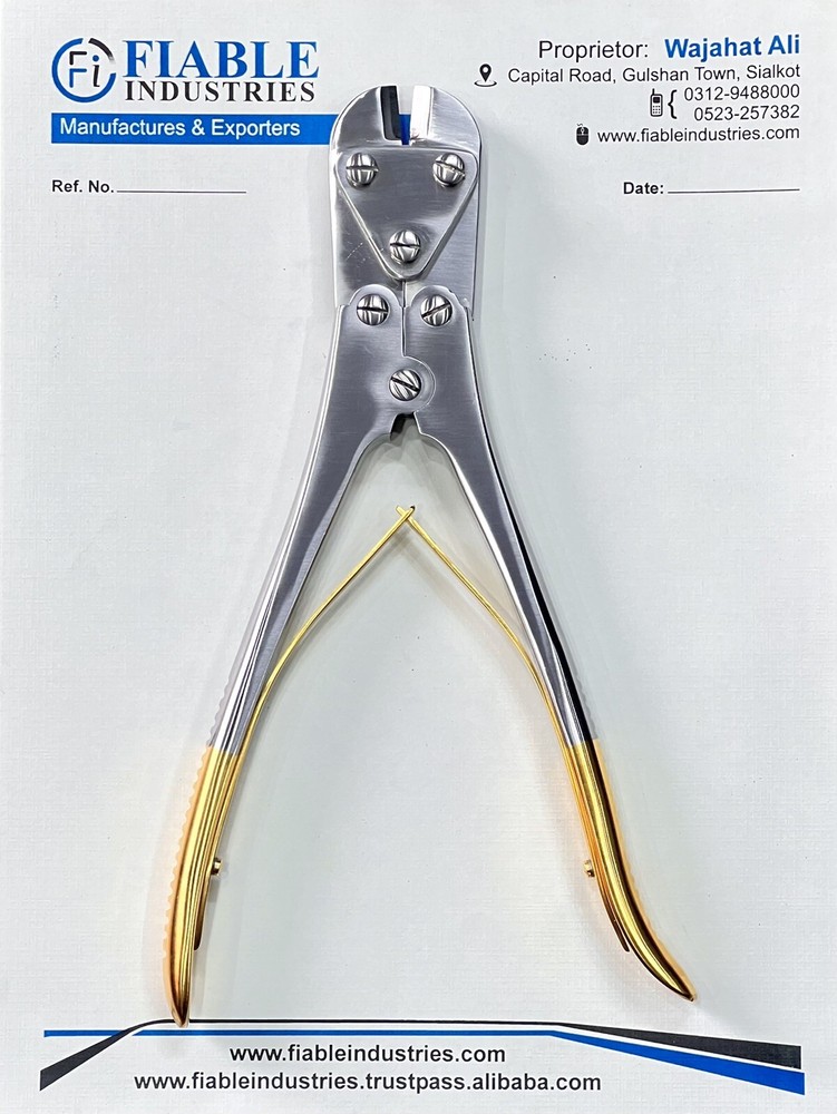 Pin cutter Wire cutter And Plate Cutter 9.5” Cutter Plier TC meade Cutter
