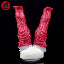 Realistic Big Double-headed Dildo Penis Silicone Anal Plug Butt Dilator Sex Toys