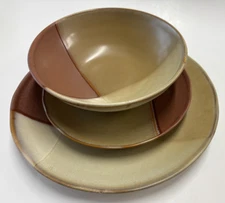 Sango Gold Dust Sienna 5039 Dinner & Salad Plates, Soup Cereal Bowls, You Pick