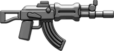 BrickArms Black AK-Apoc Rifle Weapons for Brick Minifigures