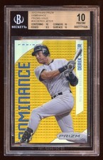 BGS 10 PRISTINE DEREK JETER 2012 PRIZM GOLD REFRACTOR #ED 2/10  JERSEY# 1/1 HOF