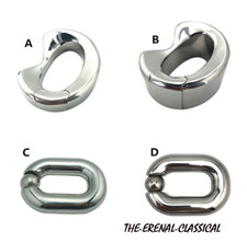 Men Oval Ball Stretcher Weight Stainless Steel Ball Stretching Weights 4 Sizes