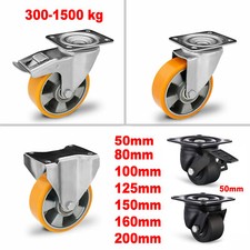 Ruote per carichi pesanti rullo di trasporto rullo girevole 100 125 160 200 mm 200 kg 500 kg 1000 kg 