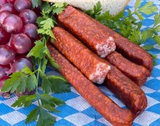 1000gr. hausgemachte Landjäger, über Buchenholz geräuchert, Feinkost-Rohwurst