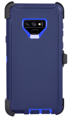 For Samsung Galaxy Note 9 Case (Belt Clip Holster Fits Otterbox Defender) Navy