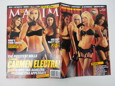 MAXIM MAGAZINE DECEMBER 2002 PUSSYCAT DOLLS CARMEN ELECTRA AGUILERA  APPLEGATE | eBay
