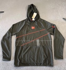 NIKE Baseball Dri-Fit Green Training Full-Zip Hoodie M