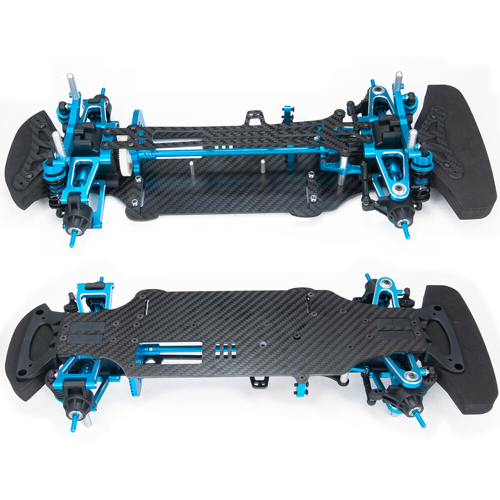 Rc 1/10 4WD Alloy Carbon Touring Car Frame Kit For TAMIYA TT01