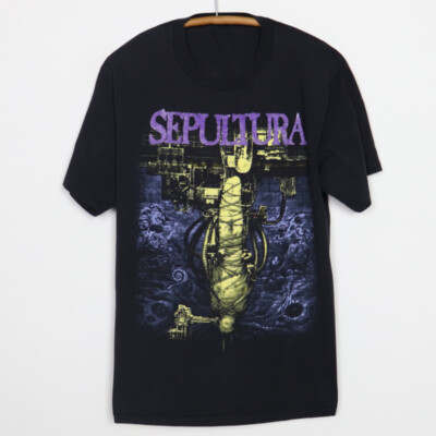 New Sepultura Chaos AD purple Black Short Sleeve Men All Size