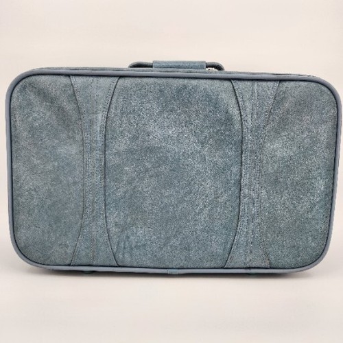 Vintage 1978 Blue American Tourister Luggage Set Soft 2 Pieces Suitcase - Picture 23 of 24