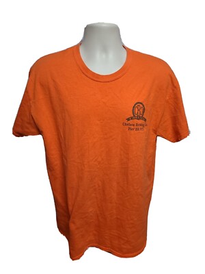 Chelsea Brewing Company Pier 59 NYC A Slice of Pumpkin Pie Adult L Orange TShirt