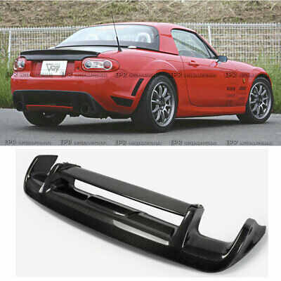 Fit Mazda MX5 NC NCEC Roster Miata Soft Top GVN Style FRP Rear Ducktail Wing