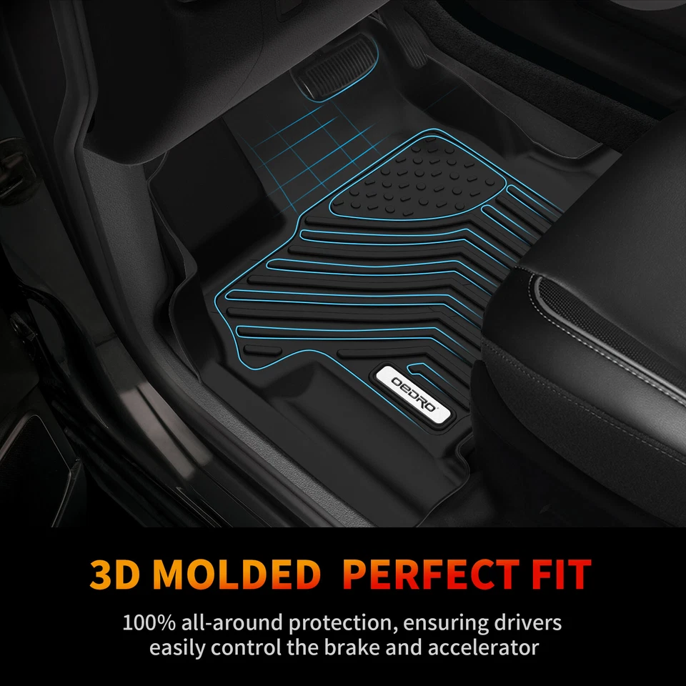 Custom Floor Mats 3 Row Liners Set for 2011-2017 Honda Odyssey TPE All-Weather Foto 2 de 4