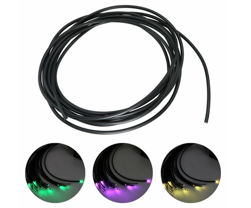Fibre optic lighting cable in 1mm / 2.2mm black PVC waterproof DIY, Sensory - Picture 2 of 5