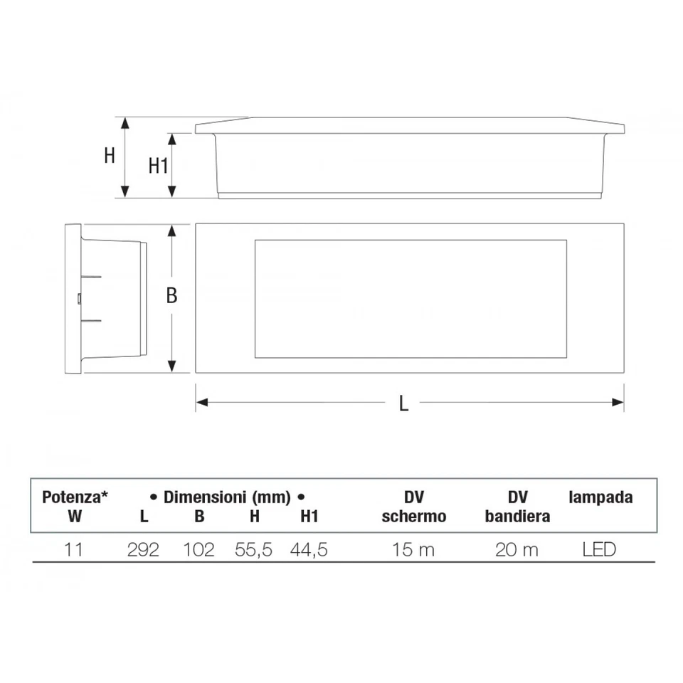 3x Lampada Emergenza 1499 11W Beghelli Stile In 8h 8106/11 Completa Di Incasso - Immagine 3 di 4
