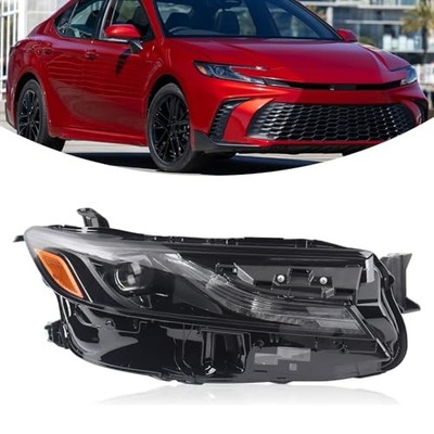 24-26 Toyota Camry SE LE Headlight LED Right Passenger Black 81110AQ010 RH