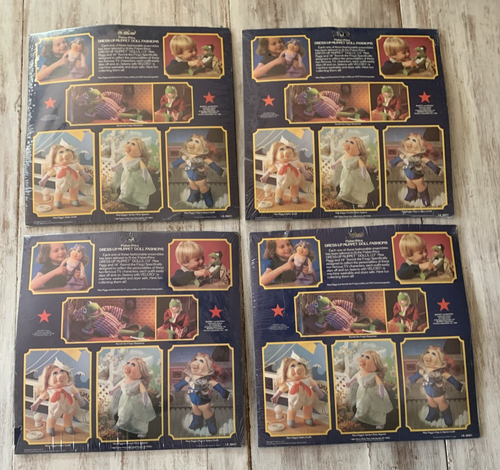 Fisher Price Miss Piggy 1981 abiti vestiti bambola Muppet moda nuovo con scatola lotto 4 - Foto 11 di 12