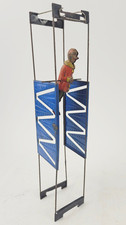 Clown am Trapez Germany H: 34 cm Litho im Originalzustand!