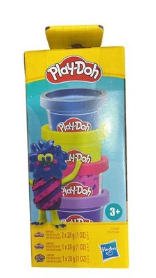 Play-Doh Dino Mini Color 4 Pack Modeling Compounds with Glitter and Metallic Col