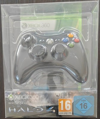 Xbox 360 Wireless Controller schwarz + Halo 4 Limited Edition Bundle NEU&OVP RAR