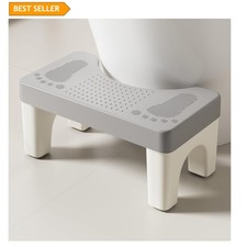 Space-Saving Portable Bathroom Stool - 6.7" Lightweight Squatty Potty for Adults