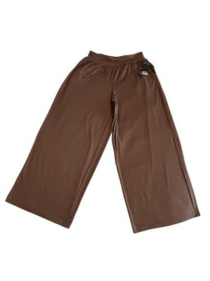 Torrid Wide Leg Legging Pants Womens Size 0 Brown Soft Performance Jersey NWT