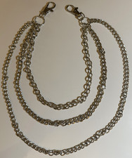 Pant chain, Silver Metal Triple Strand Chain ...
