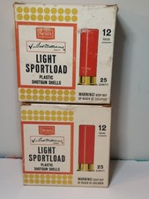Vtg Sears Ted Williams Shotgun Shells Empty Boxes 12ga 6-8 Shot Light Sportload