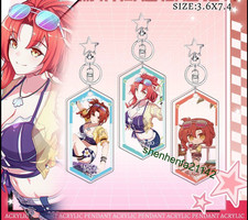 Hot Game Honkai: Star Rail Murata Himeko      Birthday Acrylic Keychain Pendant