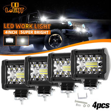 4 x 4'' LED Arbeitsscheinwerfer 12V Offroad Scheinwerfer Traktor Bagger LKW Auto