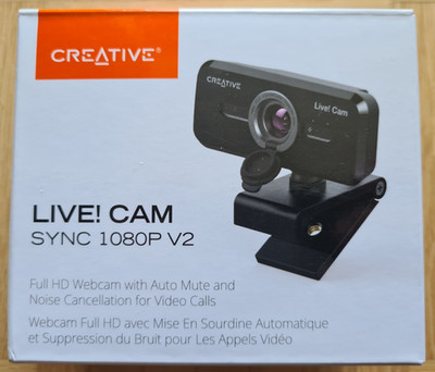 Creative Live! Cam SYNC 1080p V2 Full HD Webcam - Schwarz