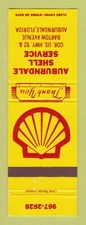 Matchbook Cover - Shell oil gas Auburndale FL