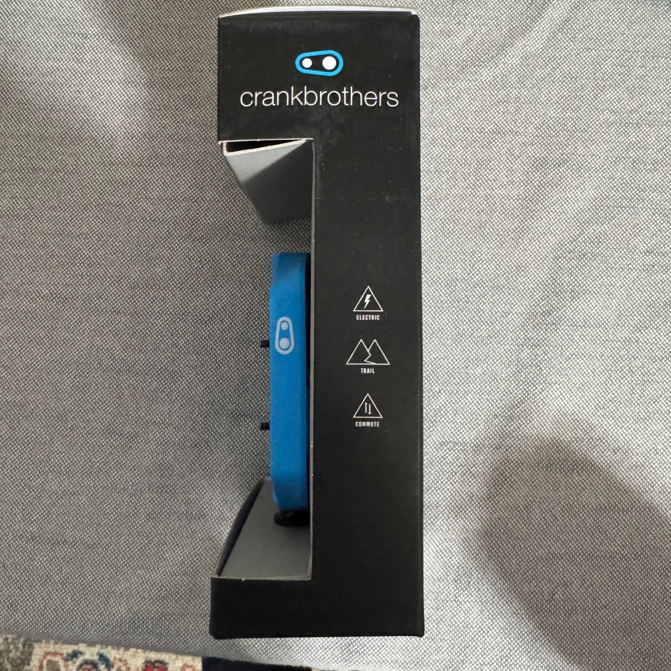Sello de pedal CRANKBROTHERs 1 pedales planos/plataforma pequeños azules para bicicleta de montaña nuevo en caja Foto 4 de 4