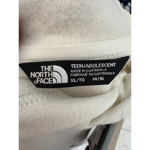 NWT The North Face XL teen winter floral camp white dune pullover fleece Cotton - Picture 10 of 11