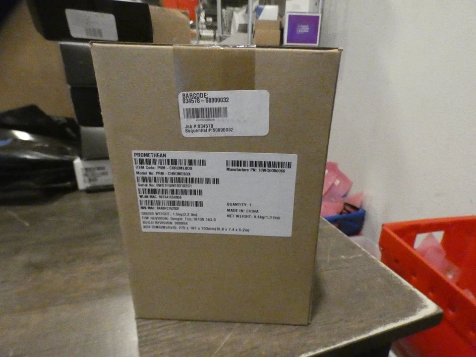 Micro escritorio PRM-CHROMEBOX PROMETHEAN Intel Celeron 1,8 GHz 4 GB 128 GB sistema operativo Chrome Foto 2 de 4
