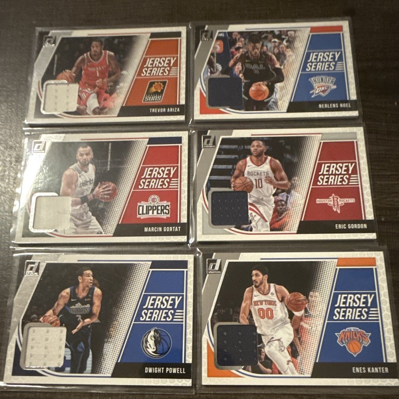 Donruss 2017-18 Jersey Series NBA Memorabilia Card Lot 6 Ariza Gordon Noel