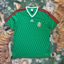 Adidas 2009/2010 Mexico National Team Football Shirt Soccer Jersey Green Large
