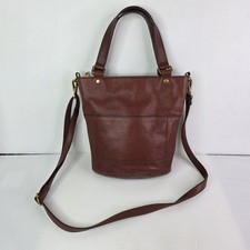 Fossil Amelia Hobo Crossbody Shoulder Bag Brown Leather Beautiful