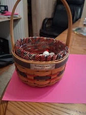 Longaberger 1997 Inaugural Basket With Liner & Protector