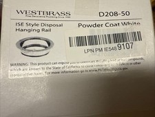 Westbrass D208-50 4-1/4" Standard Kitchen Sink Waste Disposal Flange, 1-Pack,...