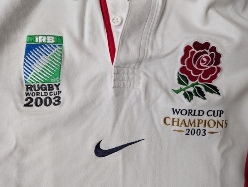 England 2003 Rugby World Cup Champions Shirt Nike Size Small Ex Con - Bild 2 von 10
