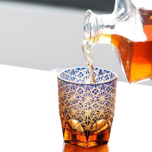 Vaso de 9 onzas cristal ámbar whisky escocés vodka vasos con caja de regalo - Imagen 11 de 12
