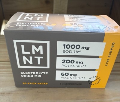 LMNT Stick Packs (30 Ct) Orange Salt - Brand New box