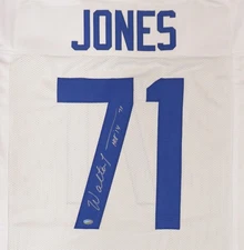 SALE! Seattle Seahawks Walter Jones Auto Signed White Jersey "HOF '14" MCS Holo