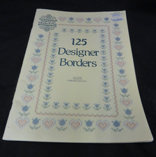 DESIGNS BY GLORIA AND PAT 125 DESIGNER BORDERS COUNTED CROSS STITCH VINTAGE