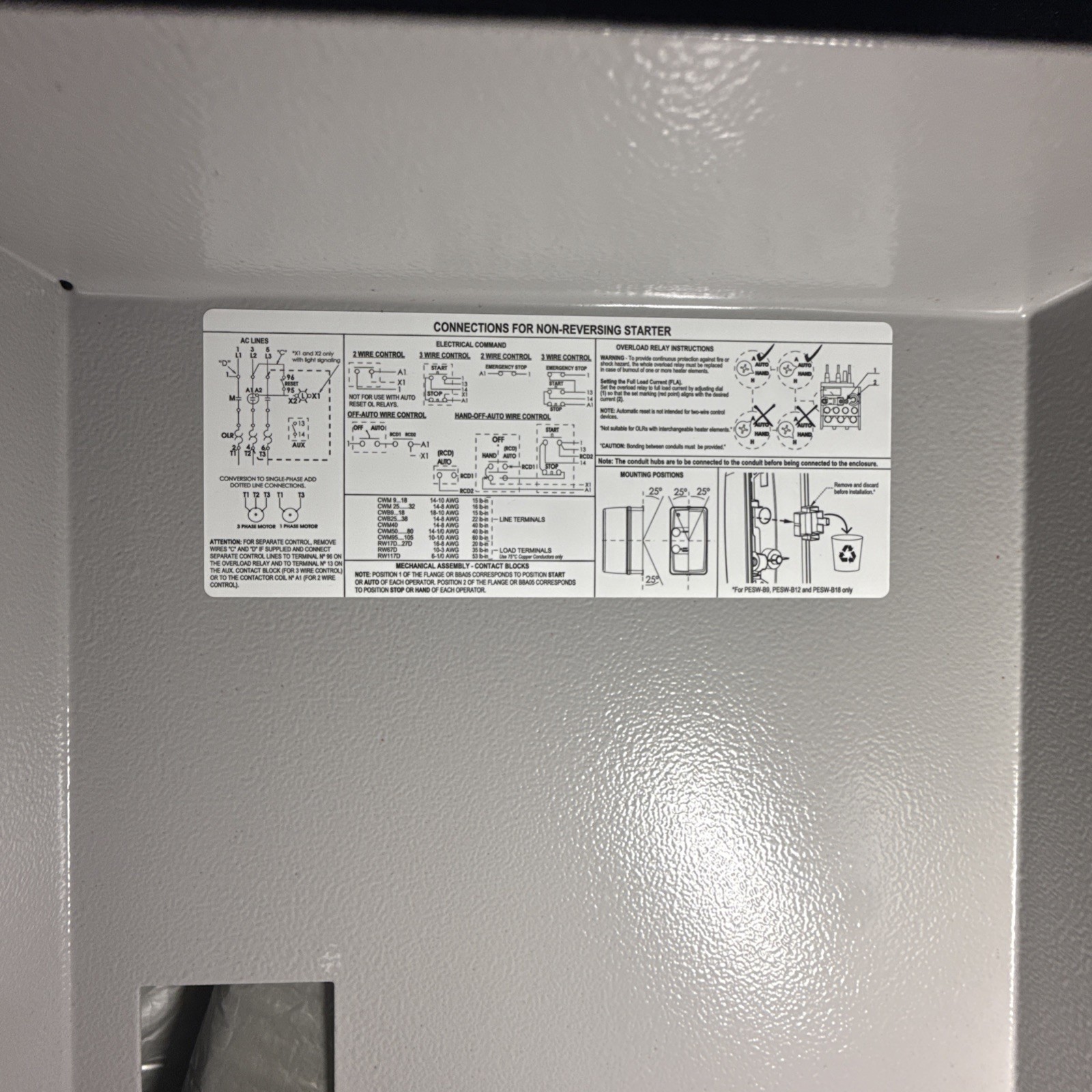 Weg ENCLOSED STARTER ESW-50V24E-R38 DIRECT THREEPHASE Start 