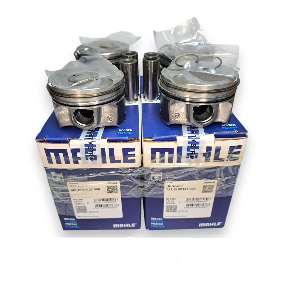 4X 72.20MM MAHLE PISTON SET FOR RENAULT NISSAN H5F 1.2 TCE Megane Captur Clio - Image 3 of 4